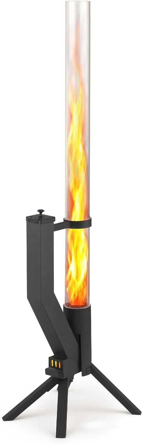 Torche à Granulés de Jardin en Acier Inoxydable - Flamme Haute et Économique, Design Allemand