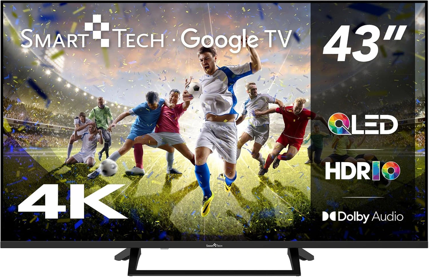 Téléviseur QLED 4K UHD 43'' Google TV avec Dolby Audio et HDR10
