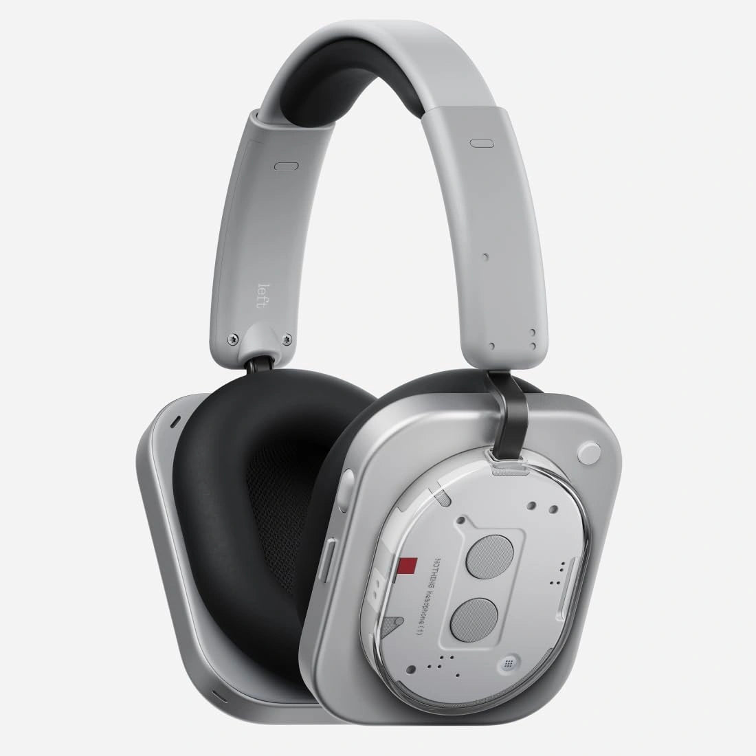 Casque sans Fil Nothing (1) avec ANC, 80h d'Autonomie, Audio Hi-Res et Spatial, Étanche – Blanc
