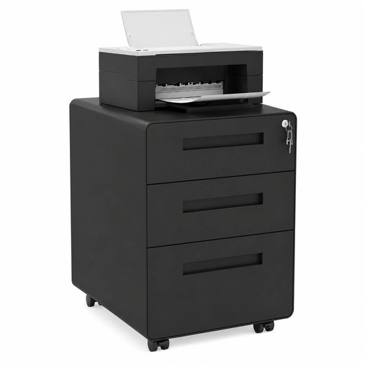 caisson-de-bureau-a-roulettes-rangement-pour-dossiers-suspendus-3-tiroirs-verrouillables-metal-noir-vhsncj3157tb