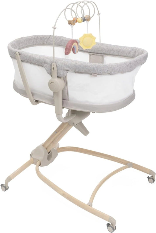 Chicco Baby Hug 4 en 1 Polyvalent: Berceau, Transat, Chaise Haute et de Table avec Hauteur Réglable, Jeu et Tissu Respirant