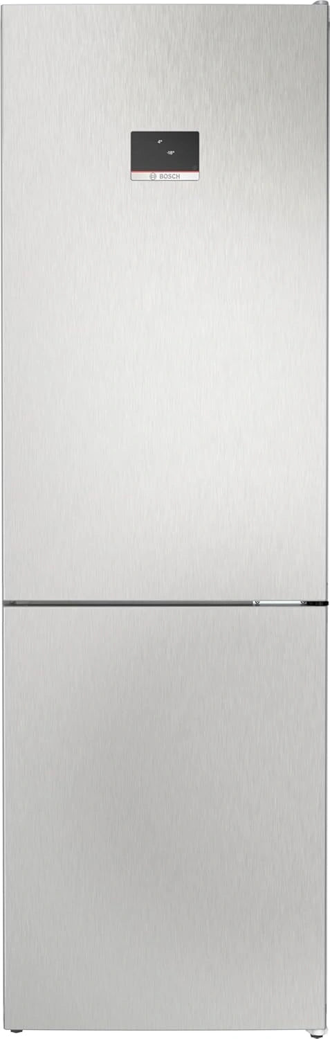 Réfrigérateur Combiné Bosch Série 4, 186x60 cm, Acier Inoxydable
