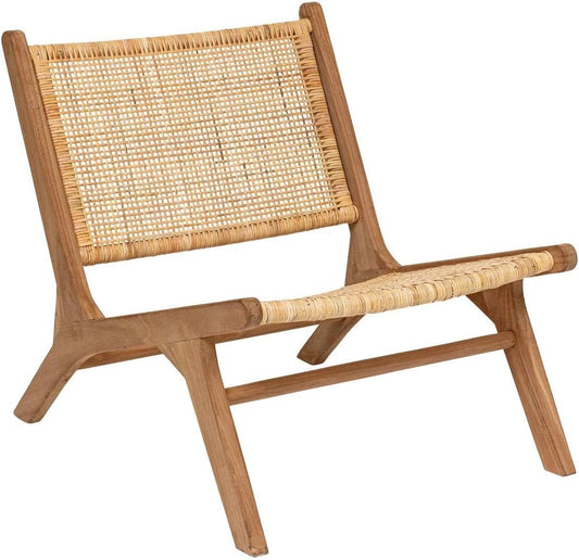 Fauteuil en Teck et Rotin Timor - Design Élégant par Atmosphera
