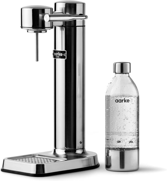 Aarke Carbonator 3, Machine à Eau Pétillante avec Bouteille, Acier Inoxydable