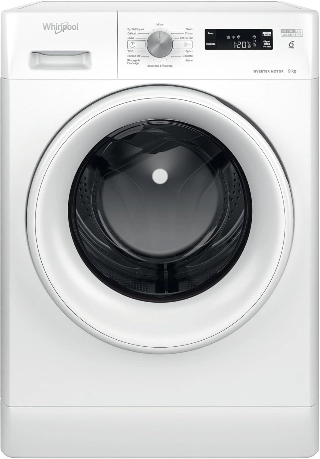 Machine à laver frontale 9kg 1200 T/min Blanc - Modèle FFSPL9269WFR