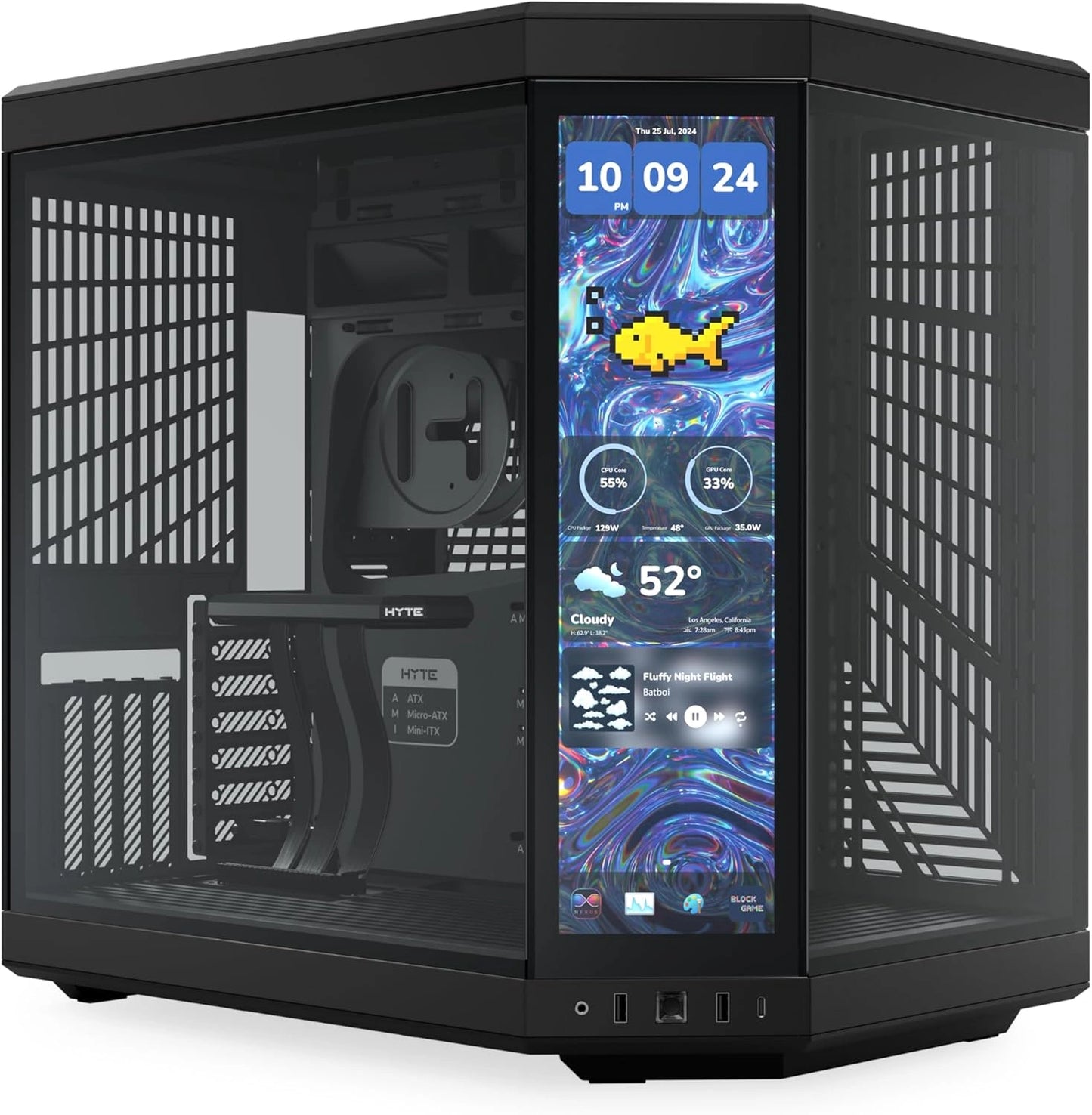 Boîtier PC Moyen Tour Hyte Y70 Touch Infinite Noir